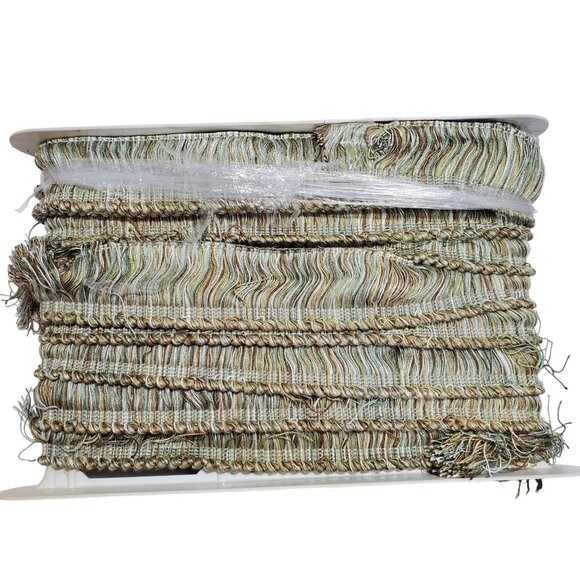 Stout Textiles 6.3 Yard 1251 Brush Fringe 2.25" Corded Header Trim Discontinued - Picture 5 of 10